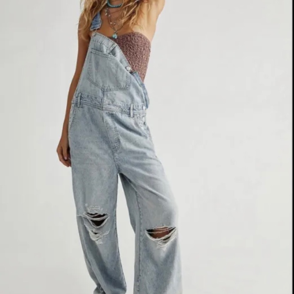 Free People Super Slouchy Overall size Small